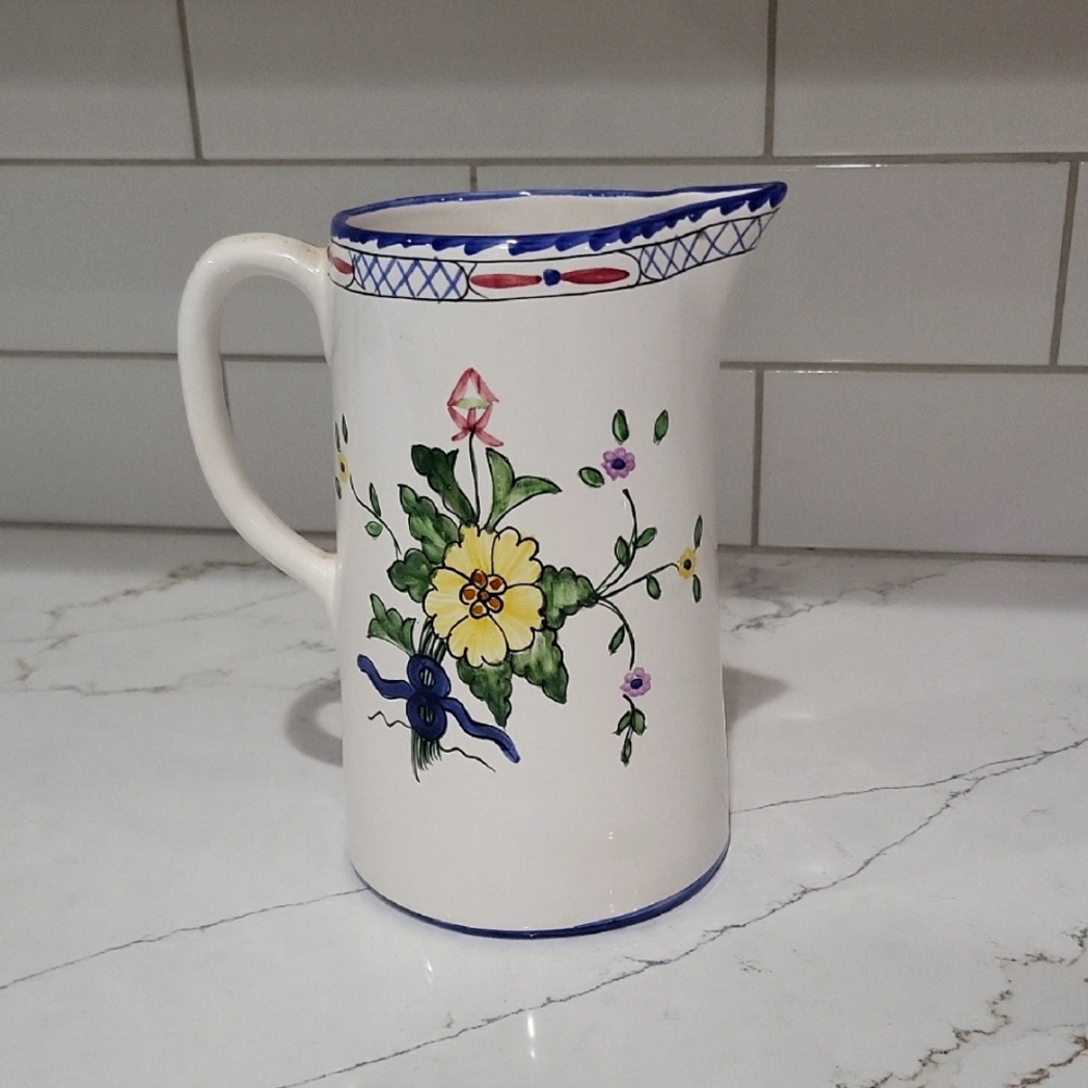 Tiffany & Co. Lisbon Pattern Pottery Pitcher